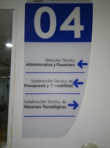 señal en acrilico